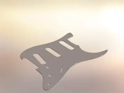 1962 stratocaster pickguard 3D model