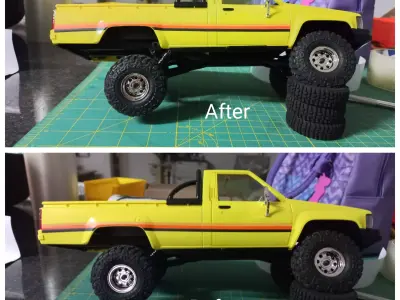 FMS Hilux 1 18 lift kit super flex Free 3D print model