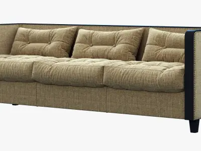 Restoration Hardware Shelter Arm Upholstered Sofa 3D model