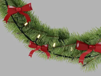 Christmas Garland 3D model