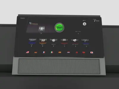 Treadmill tread machine Free low-poly 3D model