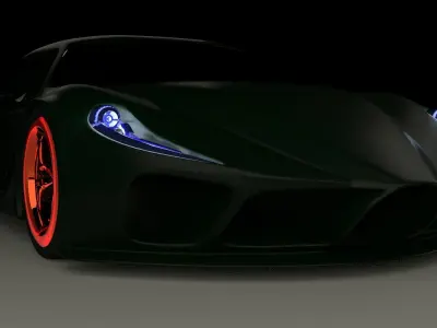 gaming Sport Car  Low-poly 3D model