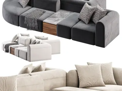 Neri Hu Evolves Joseph Hoffman s Iconic Chair With Blocks 3D model