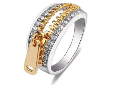 Zip Type Ring 3D print model