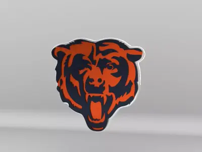 NFL Chicago Bears Logo 3D model
