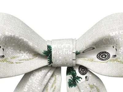 Christmas Bow Ribbon 27 Low-poly 3D model