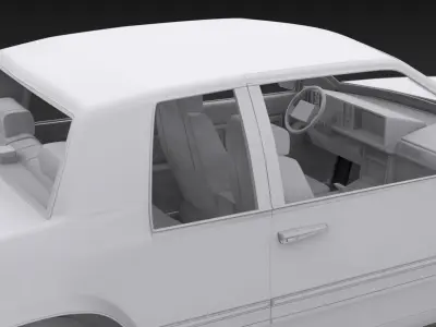 1991 Cadillac Eldorado Printable 1-25 scales 3D print model