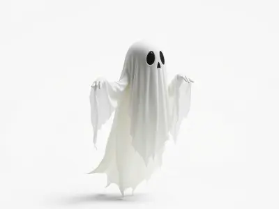 Translucent Ghost Character model pack Low-poly 3D model