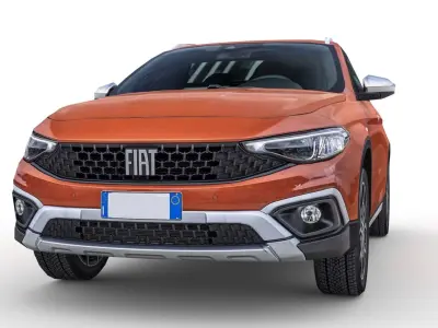 Fiat Tipo Cross 2021 Low-poly 3D model