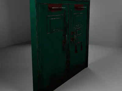 Photorealistic Door 3D Model  PBR Textured Maya  Free 3D model