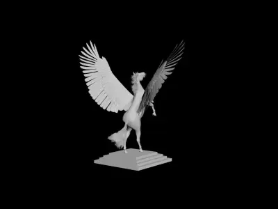 Print Ready Decoration Pegasus 3D model