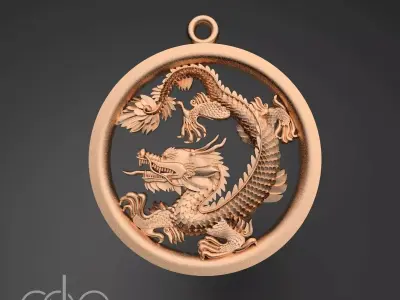 The dragon 3D print model