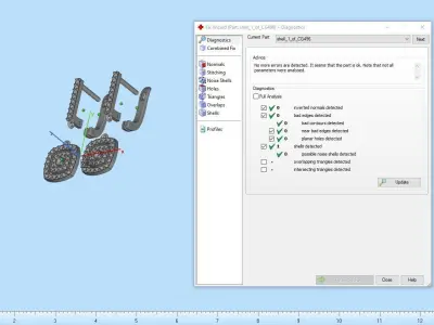 Cushion form earring model 496 3D print model