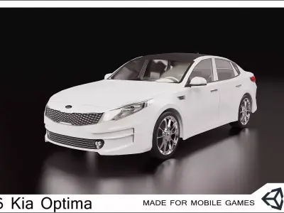 2016 Kia Optima Low-poly 3D model