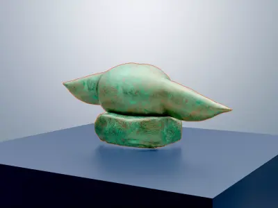 Baby Yoda The Child Sculpture 3D print model