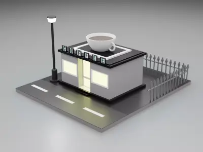 coffee blender 3d 3D model
