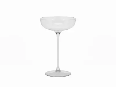 Coupe Champagne Glass Free low-poly 3D model
