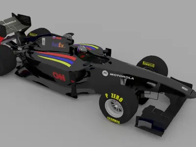 Formula one Super Sport car 3D model