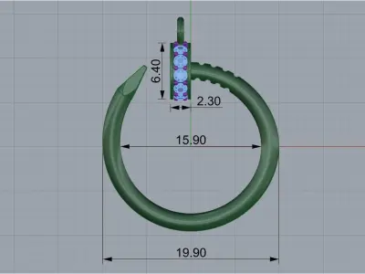 pendant fashion 3D print model