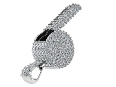 Whistle Pave Pendant 1996 3D print model