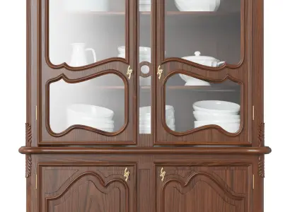 Classic style display cabinet 1200 3D model