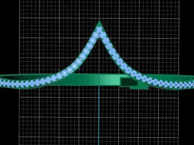 Luxury Golden Bracelet With Diamonds 3D print model