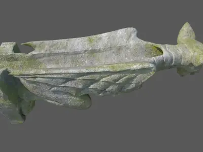 Gargoyle09 Low-poly 3D model