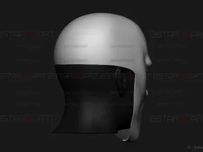 Black Sperm Mask - One Punch Man Cosplay 3D print model
