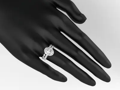 Ring wedding and anniversary 3D print model