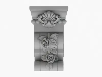 Scroll Corbel 18 3D model