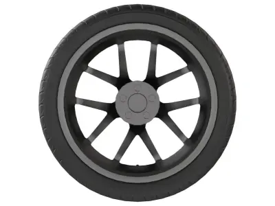 BBS CR-I Low-poly 3D model
