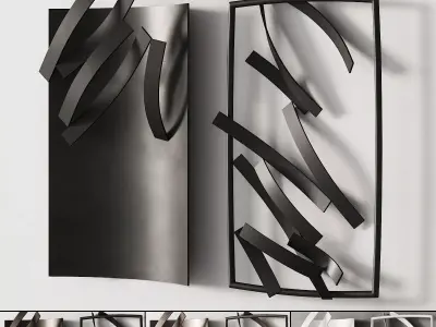 276 decorative wall art 08 artworks by Roberto Alamagno P01 3D model