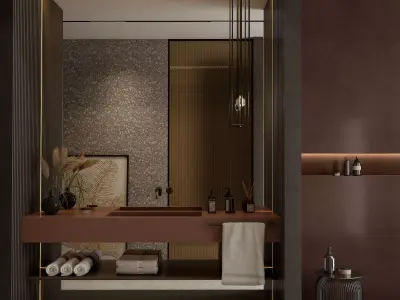 bathroom 3D model 4