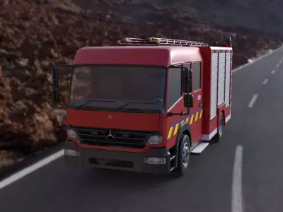 fire truck 3D model