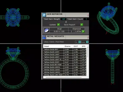 Oval Solitaire Ring Printable model 3dmodel  3D print model