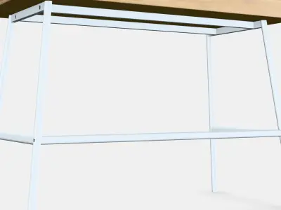 LILLASEN Desk Low-poly 3D model