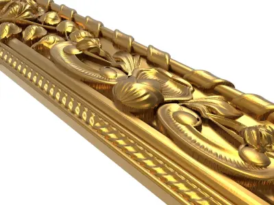 carved frame 3D model 29
