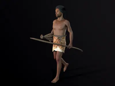 hominid Low-poly 3D model