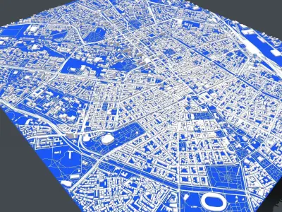 Cityscape Sofia Bulgaria 3D model