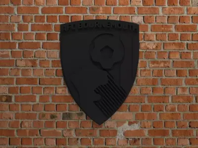 A F C Bournemouth Logo 3D print model