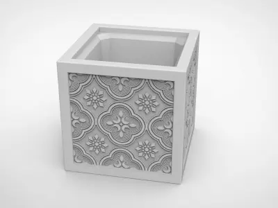 Begonia flower shape vase 3D print model