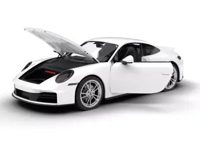 Porsche 911 Carrera 2025 3d model HQ 3D model