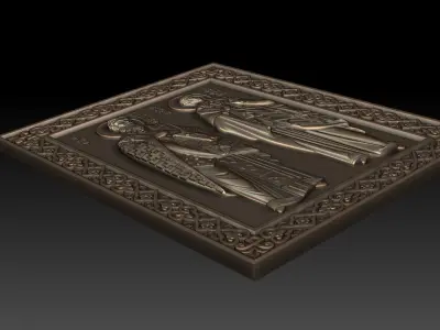 Saints Cyprian and Justina 3D model