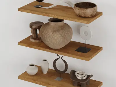 Decor set indoor 1 3D model