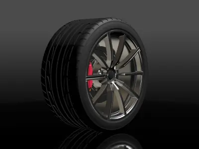 Wheel V1 3D model