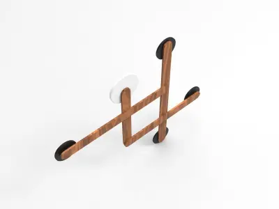 Zei Coat Hanger Low-poly 3D model