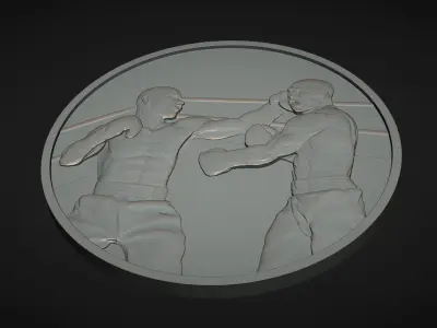 Boxing Medal 3D print model