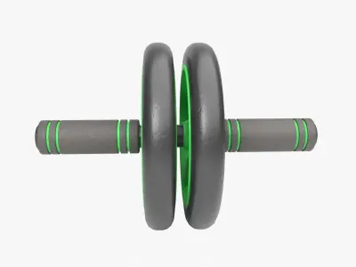 Exercise Wheels Low-poly 3D model
