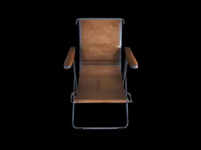  Classic Folding Chair Isolated On 3d Model 3D model