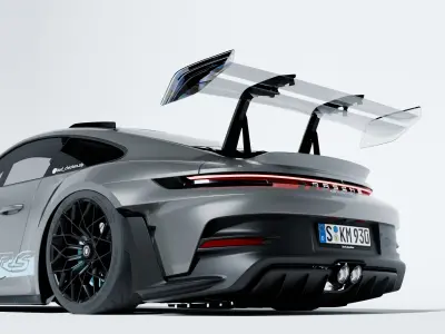 Porsche GT3 RS Tiffany 3D model